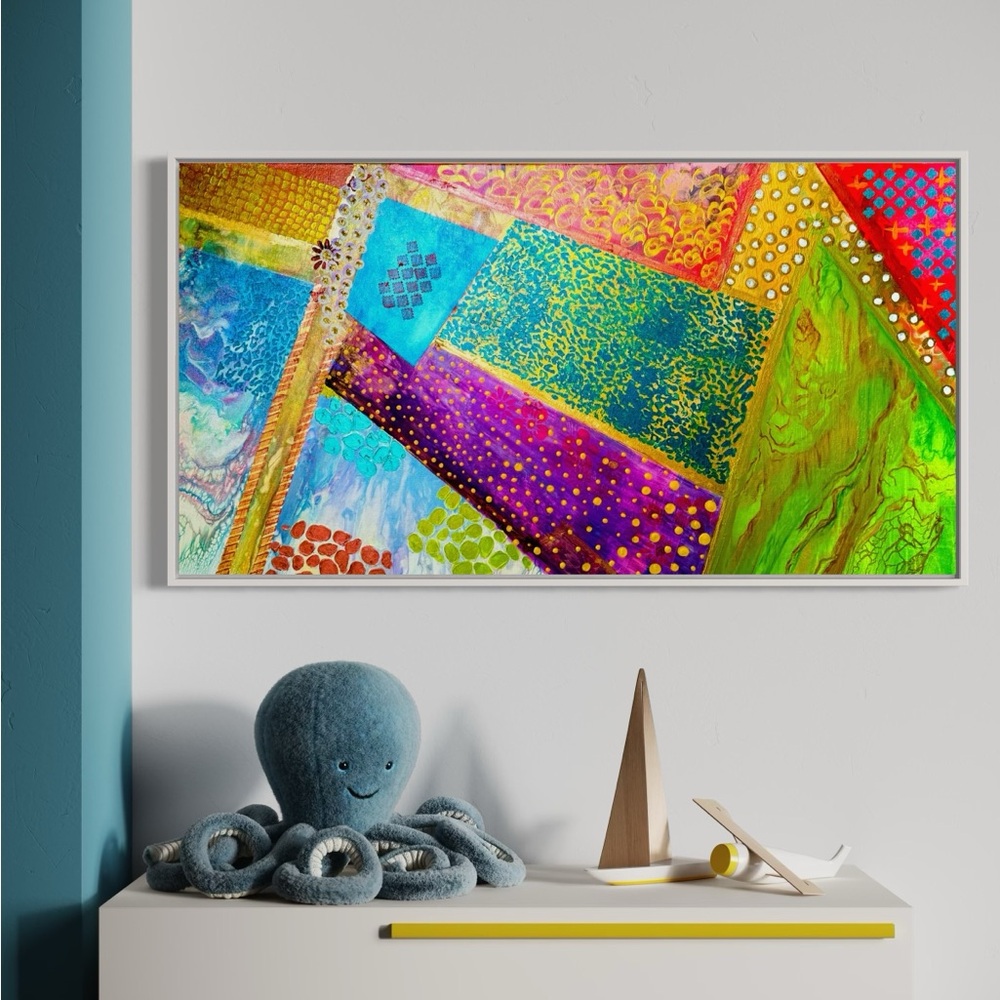 Colorful Abstract Geometric Wall Art